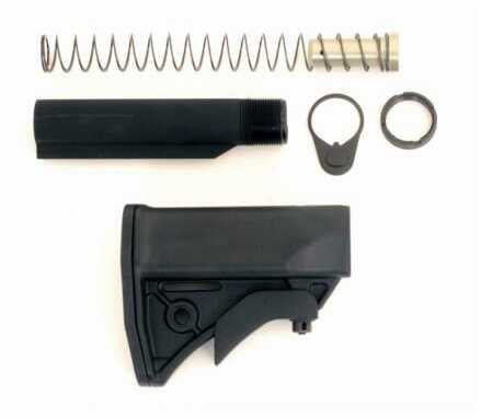 LWRC Ultra-Compact Individual Weapon Stock Kit Black Finish Shortened Buffer Tube Spring 200-0092A01