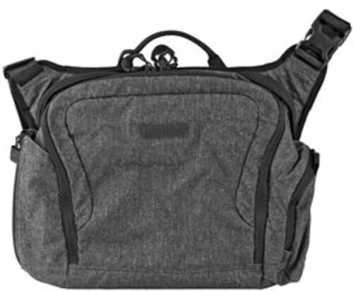 Maxpedition Entity Crossbody Bag 14L Large Charcoal N/P Hybrid Heathered Fabric CCW Compartment 11.25"X5.5"X11.25" NTTCB