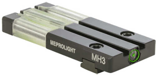Meprolight USA FT Bullseye Front Sight Fixed Tritium/Fiber Optic Green Black Frame For Most Glock