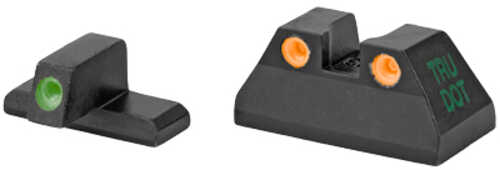Meprolight Tru-Dot Fixed Tritium Sights Green/Orange Fits HK USP Full Size 9MM/40S&W/45ACP 0115163301