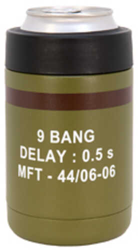 Mission First Tactical Mission First Tactical 9 Bang Drinkware Can Cooler 12 oz Green DM9BG-CAN