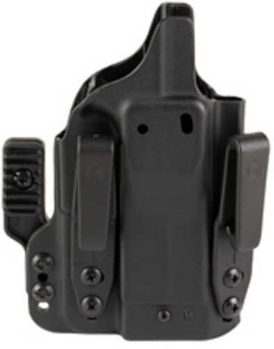 Mission First Tactical Pro Holster Inside Waistband Holster Ambidextrous Black Glock 43X W/Wo Red Dot H3-GL-1-BR1 H8-GL-