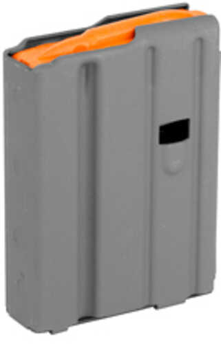 Ammunition Storage Components Magazine 223 Rem Fits AR-15 10Rd Aluminum Gray Orange Follower 223-10RD-AL-G-O