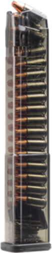 Elite Tactical Systems Group Magazine 9mm 32 Rounds For Glock 17/19/26 Carbon Smoke Smk-glk-18g2
