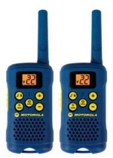 Motorola 2-Way Radios 16 Mile Range 22 Channels 3 AAA Batteries Call Tone Blue Mg160A