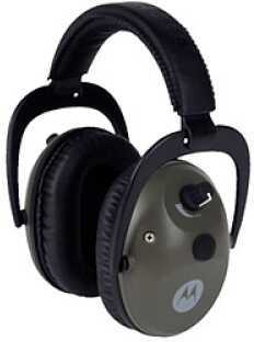 Motorola Electronic Hearing Protection/Amplification Headset OD Green Stereo/Hearing Protector Aux Cord MHP71