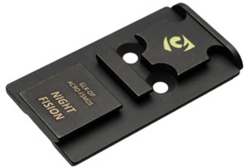 Night Fision Pistol Optic Plate Fits Full Size Glock MOS Aimpoint ACRO Black GLK-OP-ACRO-FSMOS