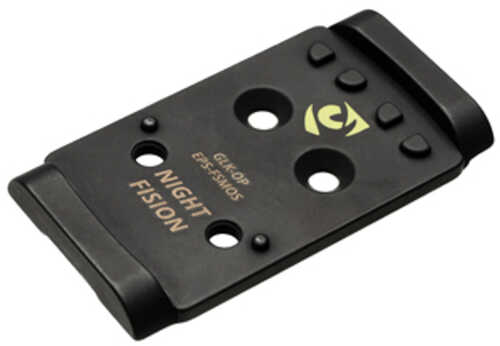 Night Fision Pistol Optic Plate Fits Full Size Glock MOS Holosun EPS Black GLK-OP-EPS-FSMOS