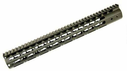 Noveske 5000455 NSR Keymod Handguard 15" 6005A-T6 Aluminum Black Hard Coat Anodized