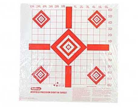 Champion Targets 47387 Redfield Hanging Paper 16" x 16" 5-Diamond Red/White 100 Pack