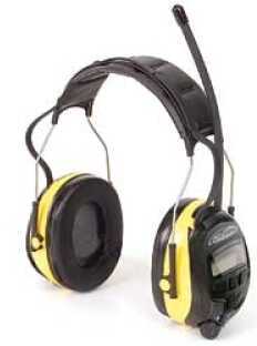 3M/Peltor WorkTunes Earmuff Black/Yellow Stereo/Hearing Protector Am/Fm Radio 90541