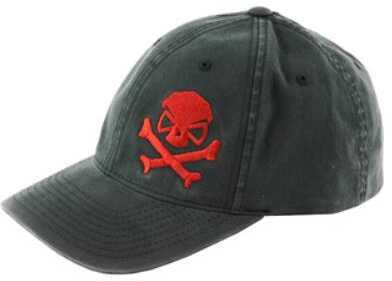 Pipe Hitters Union Skull & Crossbones Hat Black/Red Large/XL PC501BREDLX