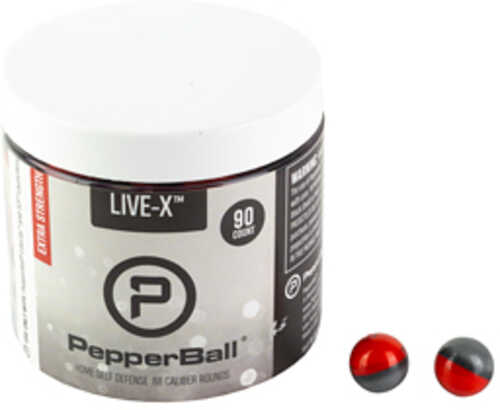 PepperBall Live-X Ball Projectile Red and Black 90 Count Fits TCP Launcher 104-81-0352