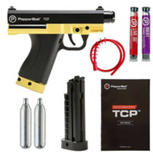 PepperBall TCP Spray Launcher Ready To Defend Kit Yellow (2) 8g Co2 Cartridges 1 Extra Magazine 6 Live SD Project