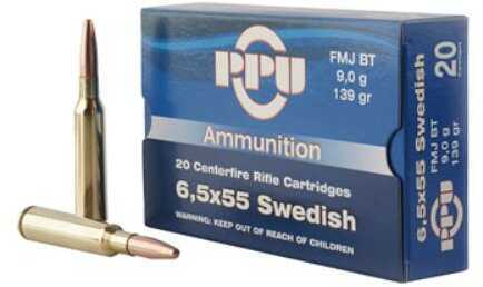 6.5X55mm 139 Grain Full Metal Jacket 20 Rounds Prvi Partizan Ammunition
