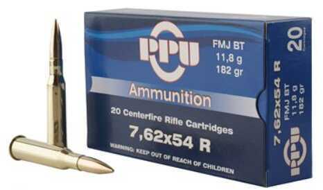 7.62X54mm Russian 182 Grain Full Metal Jacket 20 Rounds Prvi Partizan Ammunition