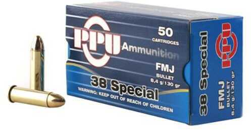 38 Special 130 Grain Full Metal Jacket 50 Rounds Prvi Partizan Ammunition