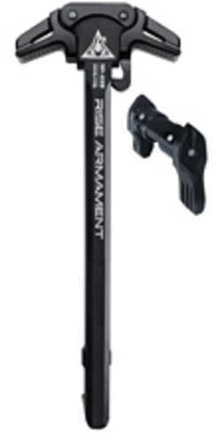 Rise Armament Ambi Charging Handle and Safety Selector Fits AR15 Nitride Finish Black RA-220-6423-BLK