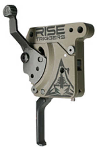 Rise Armament Reliant Pro Single Stage Trigger Flat 1 to 3Lbs Fits Remington 700 Flat Dark Earth/Black Includes Bolt Rel