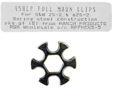 Ranch Products Full Moon CLip 45 ACP 6Rd 8 Pk Blue FMC45-6