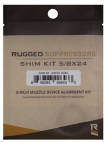 Rugged Suppressors Shim Kit For Aligning Muzzle Devices Fits 5/8x24 Muzzle Threading Sa002