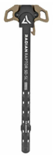 Radian Weapons R0280 Raptor Sd-SL Ambi Charging Handle, Radian Brown, Slim Line Handles, Gas Ported Shaft, Fits Mil-Spec