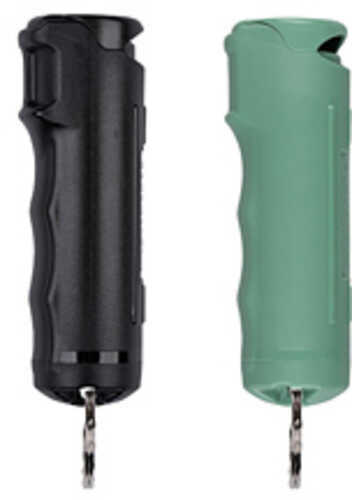 Sabre Pepper Gel Flip Top 2 Pack .54oz UV Marking Dye Black and Sage Green Includes Snap Clip F15-BKSGG-04
