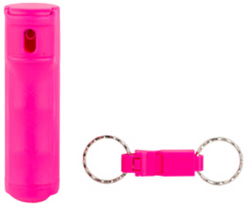 Sabre Pepper Gel Spray Pink with Whistle Keychain Model: F15-PUSG-W2