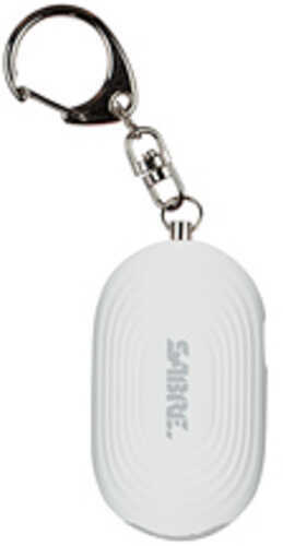 Sabre 2-in-1 Alarm 130db 20 Lumen LED Light Snap Hook White PA-LEDWH-02