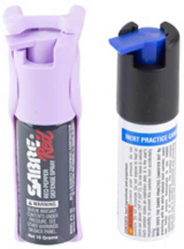 Sabre Quick Grip Pepper Spray .54oz Pepper Spray Kit with Finger Loop and Practice Spray Lavender Aerosol Can PB-LVOC-ST