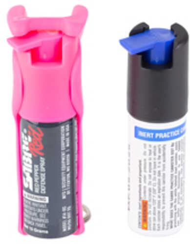 Sabre Quick Grip Pepper Spray .54oz Pepper Spray Kit with Finger Loop and Practice Spray Pink Aerosol Can PB-PKOC-STU-04