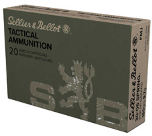 Sellier & Bellot Rifle 30-06 Springfield 150Gr Full Metal Jacket 20 Round Box SB3006M2