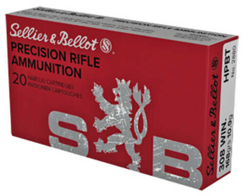 308 Win 168 Grain Hollow Point 20 Rounds Sellier & Bellot Ammunition 308 Winchester