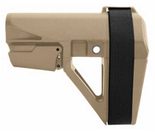 SB Tactical SBA5 Pistol Stabilizing Brace Fits AR Carbine Extension Flat Dark Earth 5 Position Adjustable Includes Adjus