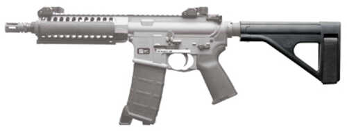 SB Tactical SOB Pistol Stabilizing Brace Fits AR Pistol Buffer Tube Black Includes Adjustable Nylon Strap SOB-01-SB
