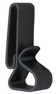Safariland 0752 Hearing Protector Belt Clip Universal Up to 2.25" Polymer Black