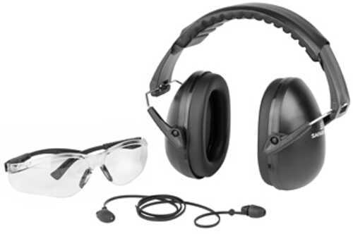 Safariland Impulse Range Kit Foam Over The Head/Earbuds Black, Black/Clear Glasses