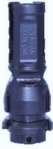 Sons Of Liberty Gun Works NOX9556 NOX9 QD Flash Hider 22 Cal (5.56mm) 1/2"-28 tpi, 3-Prong, 9 Ported Black Steel, Includ