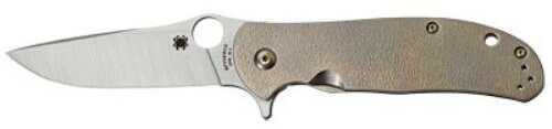 Spyderco Advocate 3.49" CPM-M4 Drop Point Plain Flipper Titanium