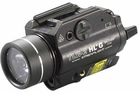 Streamlight 69265 TLR-2 HL-G C4 LED 720 Lumens/530nm CR123A Lithium (2) Battery Black Aircraft Aluminum