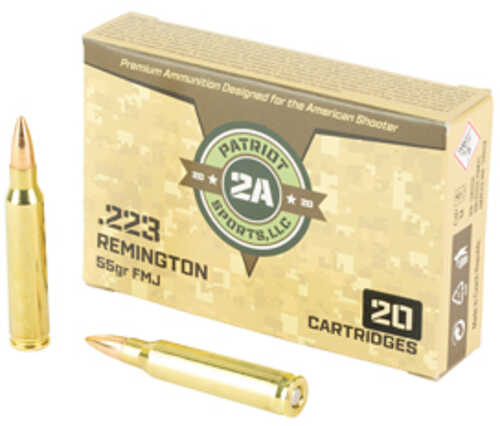 STV Technology Patriot 223 Remington 55 Grain Full Metal Jacket 20 Round Box P223055F