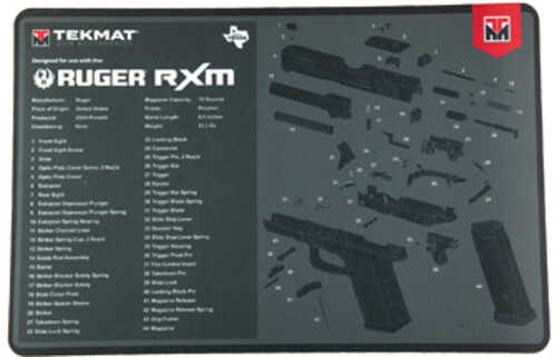 TekMat Tekmat for Ruger RXM Cleaning Mat Black TEK-R17-RUGER-RXM