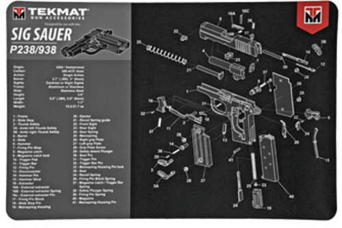 TekMat Sig Sauer P238 - 11X17In