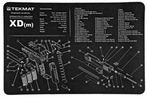 Beck TEK, LLC (TEKMAT) TEKR17XDM Springfield XDM Handgun Cleaning Mat 11"X17"X1/8"