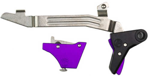 Timney Triggers Alpha Competition Anodized Finish Purple Fits Gen 3 & 4 - G17 G19 G22 G23 G34 GLOCK 3-