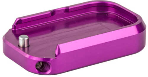 Taran Tactical Innovation Base Pad For Glock +0 9/40 Double Stack Titanium Purple Finish GBP940-8S