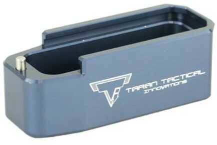 Taran Tactical Innovation PMAG Base Pad for AR15 +5 Titanium Blue Finish PMBP-04