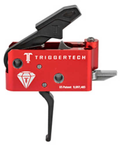 TriggerTech AROTRB14NNF Diamond With Bolt Release AR-Platform Two Stage Flat 1.50-4.00 Lbs