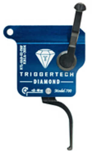 TriggerTech Rough Diamond Single-Stage Trigger Fits Remington 700 Clones Flat Trigger No Bolt-Release Left Hand PVD Fini
