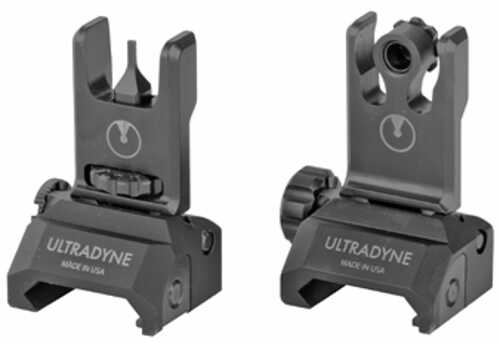 Ultradyne USA C2 Folding Front and Rear Sight Combo - Blade Black